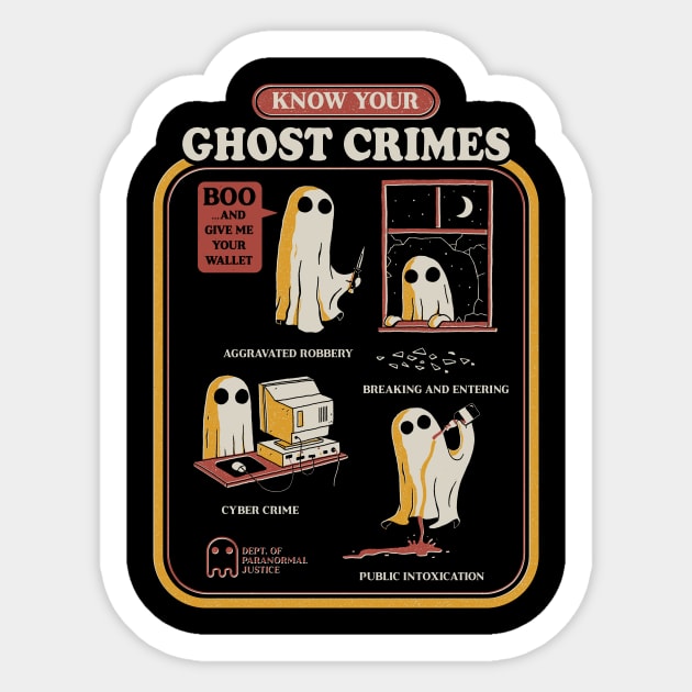 Ghost Crimes Sticker by DinoMike